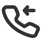 Phone Incoming SVG Icon